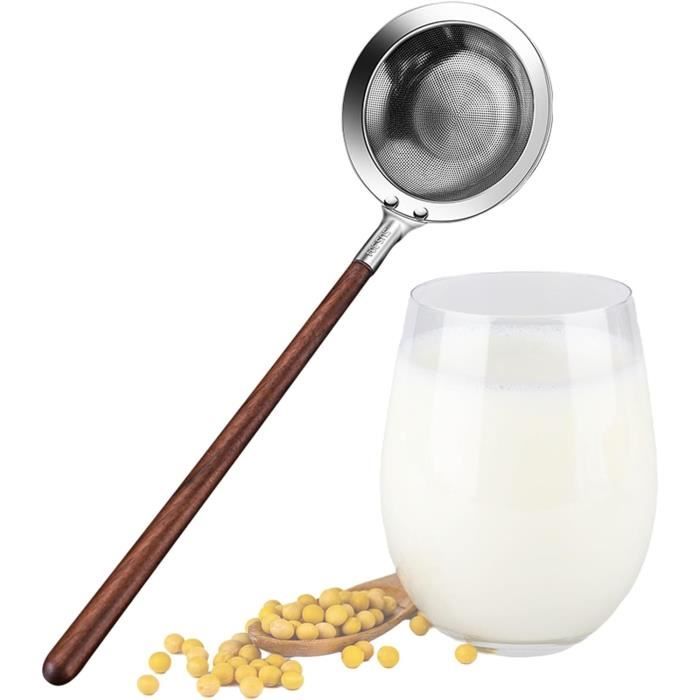 8 Passoires Fondue Longue Poignée - Acier Inoxydable, Mailles Fines, Pour Hot Pot, Thé Au Lait, Cuisine Asiatique