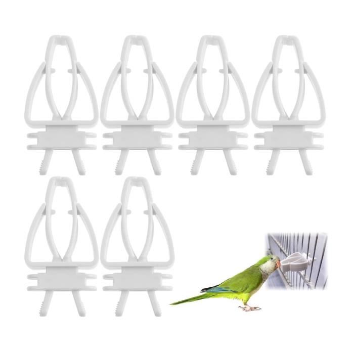 Lot De 2 Mangeoires Amovibles à Suspendre Pour Cage à Oiseaux, Pinsons