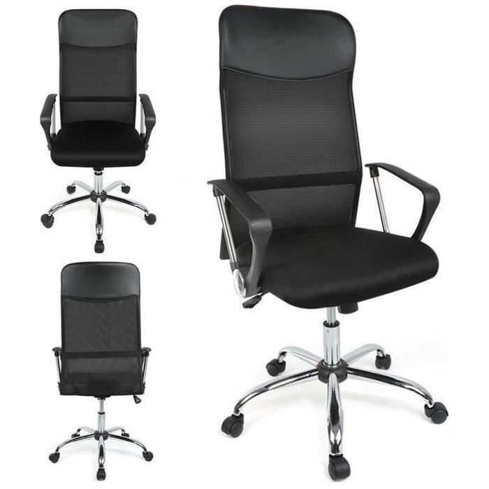 Chaise De Bureau Fauteuil Ergonomique Coussin En Maille Siege Confortable Avec 3d Accoudoir Hauteur 8cm Reglable Achat Vente Chaise De Bureau Soldes Sur Cdiscount Des Le 20 Janvier Cdiscount