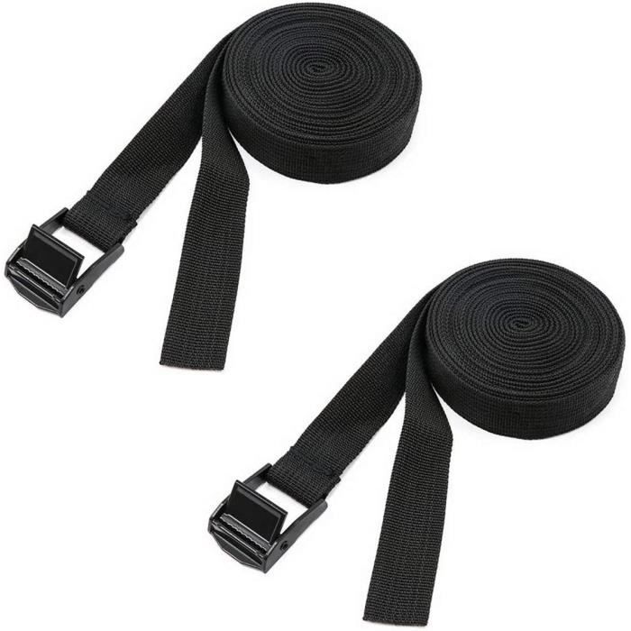 6 Sangles Crochet D'Arrimage Toit Voiture - Fixation Cadre Porte - Pour Transport Bagages