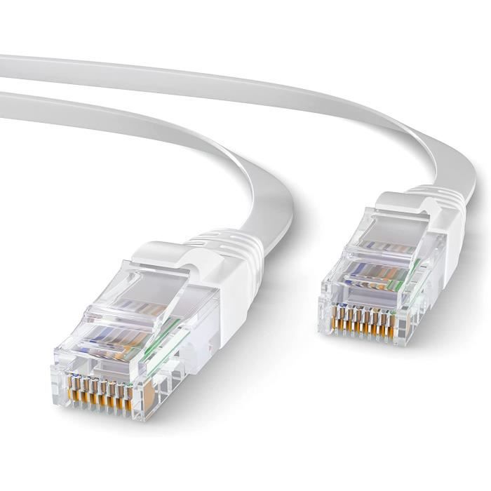 Câble Réseau UTP Cat 6 RJ45 10M - Gris | UNVIERSEL NET