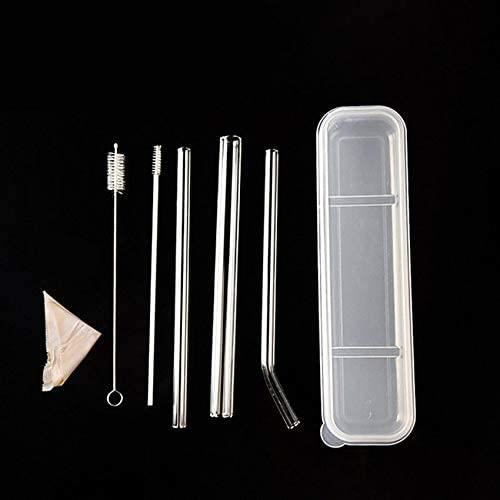 Vente en gros de pailles en verre transparent réutilisables de haute qualité pou Vente en gros de pailles en verre transparent réutilisables de haute qualité pou