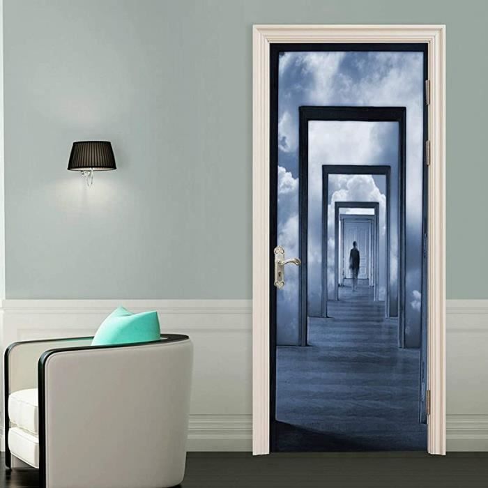 Autocollant Mural Star Wars - Han Solo En Carbonite Pour Porte - 77x200cm - Vinyle Haute Qualité - 9