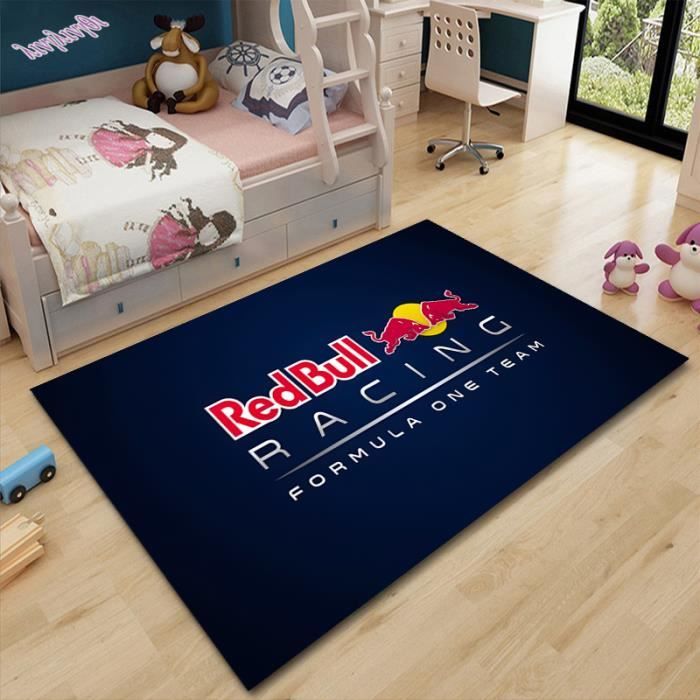 MBg-12297 Red Bull tapis antidérapant avec motif créatif imprimé en 3D tapis de sol de jeu pour bébé tap Taille:40x60cm