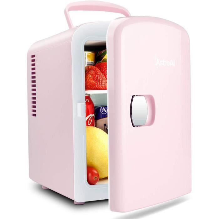 Glacière Électrique Chaud/Froid 0-66°C Cadeau Femme Homme Garantie 3 Ans Mini Réfrigérateur Voiture Portatif 4L 12V/220V AstroAI Mini Frigo de Chambre 