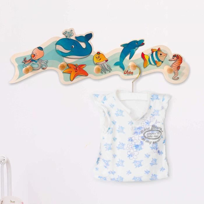 Dida Porte Manteaux Enfant Animaux Marins Porte Manteau Mural En Bois Pour Chambres D Enfant Et Bebe Cdiscount Maison Dida Porte Manteaux Enfant Animaux Marins Porte Manteau Mural En Bois Pour Chambres D Enfant Et Bebe Cdiscount Maison