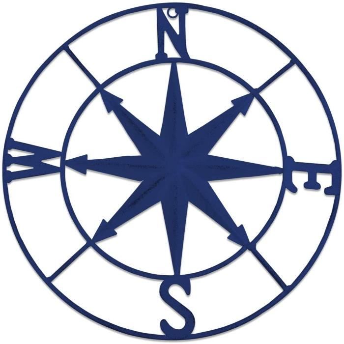 ESTART Boussole Nautique Décorative En Métal De 28 Cm