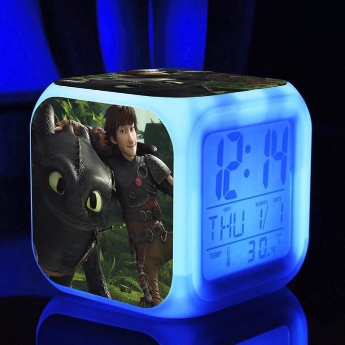 Réveil intelligent lampe de chevet kawaii • Ma Lampe de Chevet