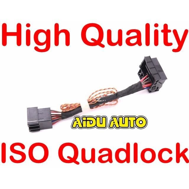 Kit Adaptateur Autoradio 2DIN noir Seat Alhambra/ Volkswagen Golf 4/ Polo  9N/ Skoda Fabia avec Quadlock + ISO + FM - Cdiscount Auto