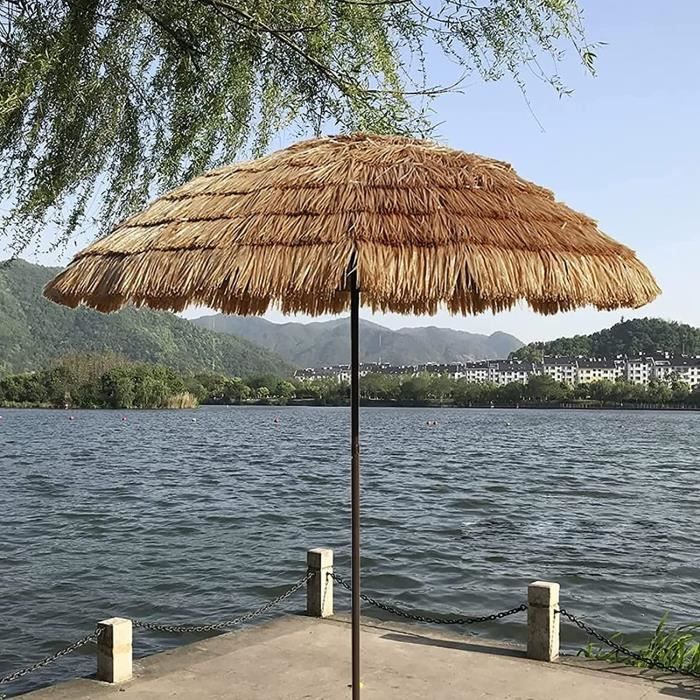 Yclty Parasol Tiki Hawaii Au Toit de Chaume 68ft Parasol Exotique
