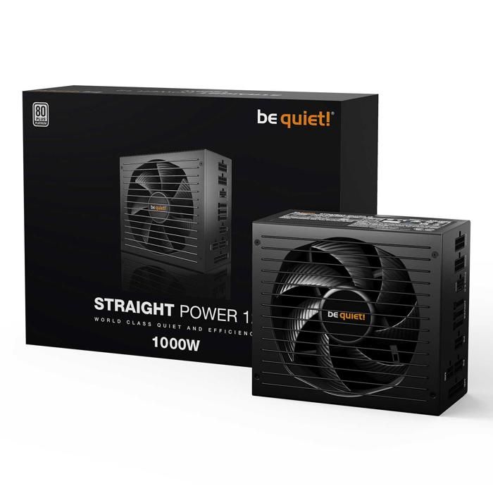 Alimentation - be quiet! - Straight Power 12 1000W - 80 PLUS Platinum - Modulaire - Refroidissement silencieux