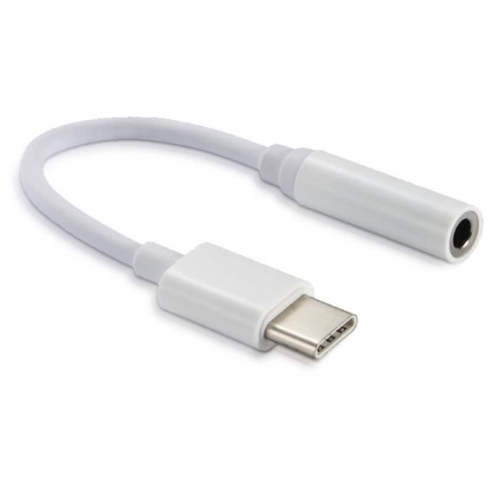Adaptateur de câble USB C vers Jack 3.5 Type C Convertisseur d'écouteu