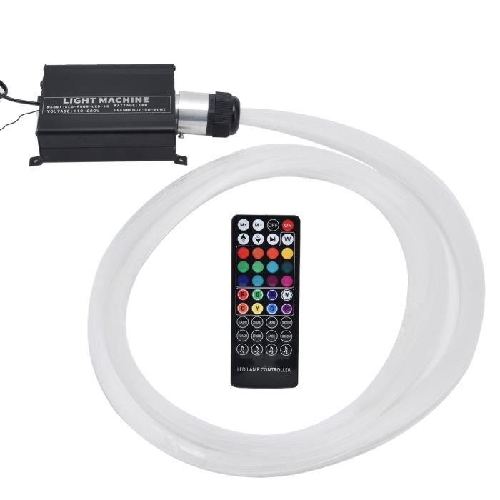 AUN Cikonielf Lampe à fibre optique - Lumière à fibre optique RGBW avec kit  de plafonnier étoile à télécommande à 40 touches