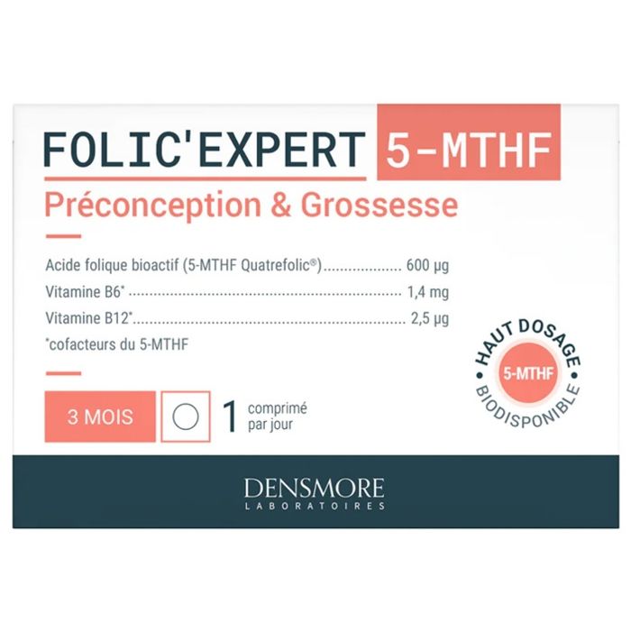 Meilleurs prix pour Densmore Folic'Expert 5-Mthf - 90 Comprimés - Nouveau