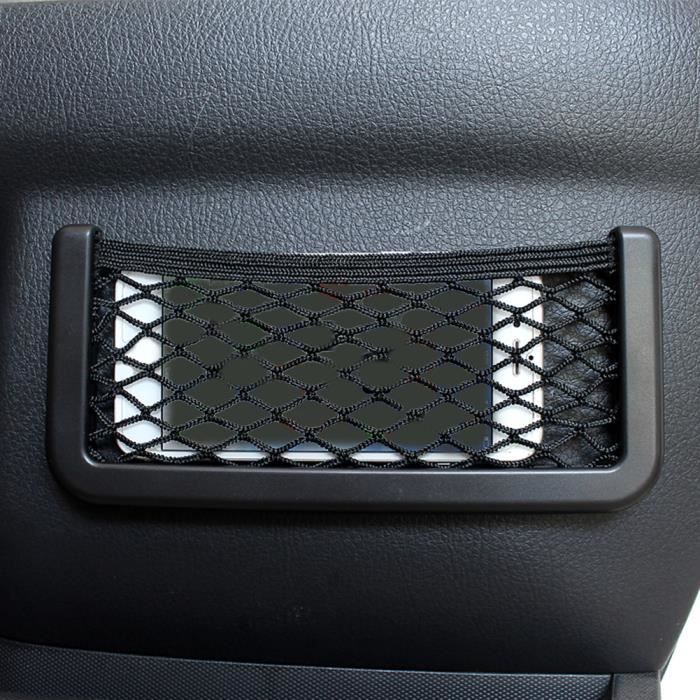Boîte De Rangement Auto-Adhésive JNNJ - Organisateur Voiture Fibre Carbone Pour Téléphone, Lunettes, Clés