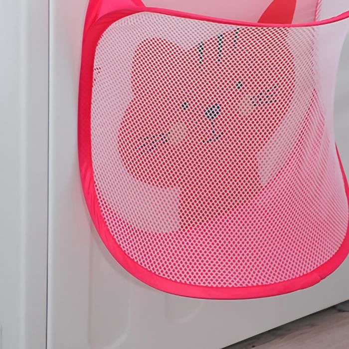 Panier à Linge Pliable HTUK En Maille – Léger, Respirant, Coloris Orange Ou Autres Teintes Vives