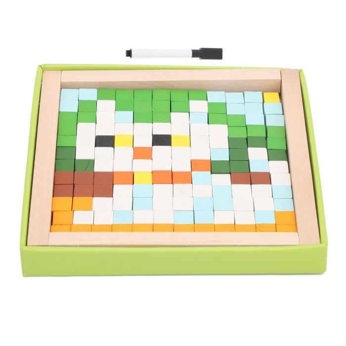 TMISHION Puzzle en mosaïque Jeu de Puzzle Mosaïque en Bois Enfants Bloc TMISHION Puzzle en mosaïque Jeu de Puzzle Mosaïque en Bois Enfants Bloc