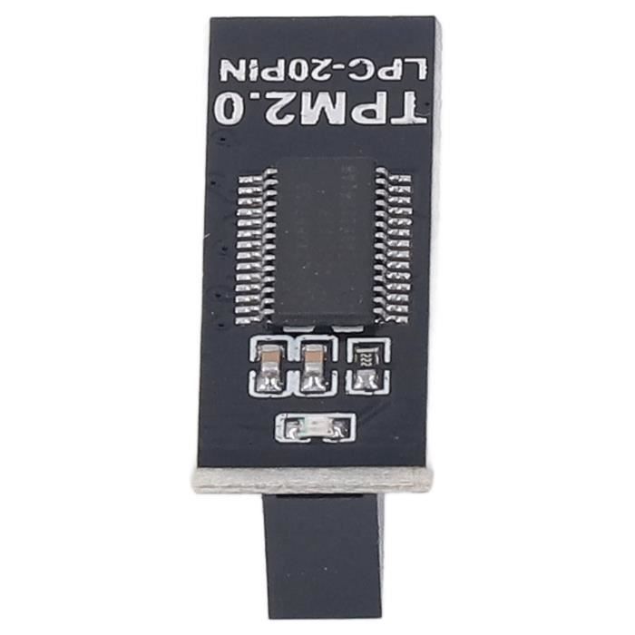 Module TPM 2.0 20 Broches - Sécurité Cryptage Pour Carte Mère - Compatible Gigabyte, Remplacement Sécurité PC - 8