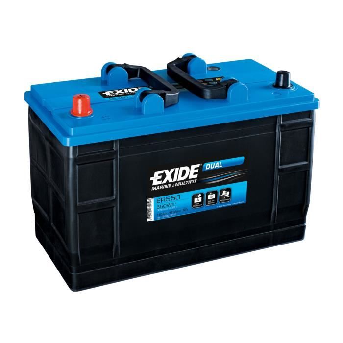 Batterie marine DUAL 115 Ah EXIDE - Cdiscount Auto