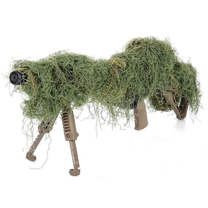 FILET COUVRE FUSIL SNIPER CAMOUFLAGE MOSSY FOSCO 