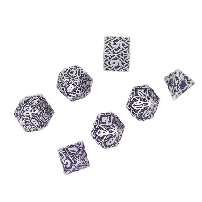 Set De 5 Dés En Alliage D'aluminium - 16mm, Avec Boîte De Rangement, Pour Jeux De Société