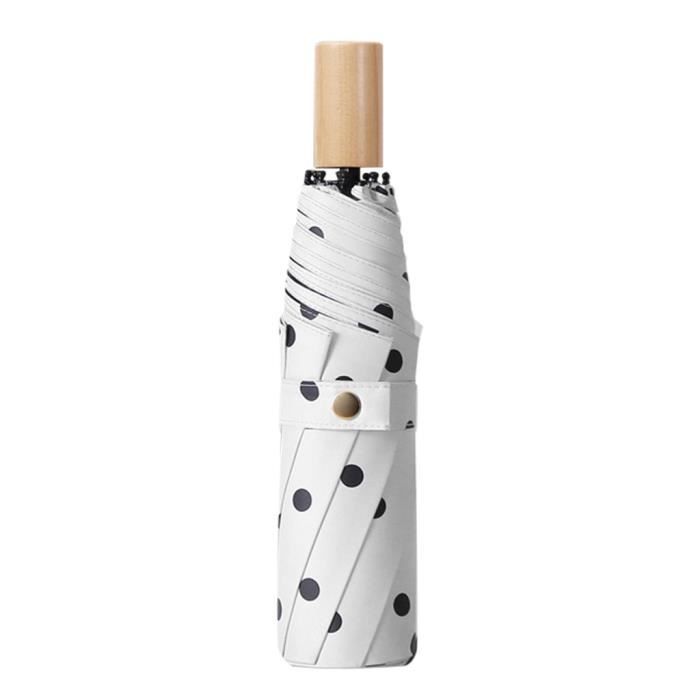 Uposao Parapluie Compact Parapluie Pliant Ultra-léger, Mini Crème Capsules Parapluie 5 Côtes avec Étui à Capsule Parapluies De Voyage Parapluie De Poche Portable pour Homme Et Femme