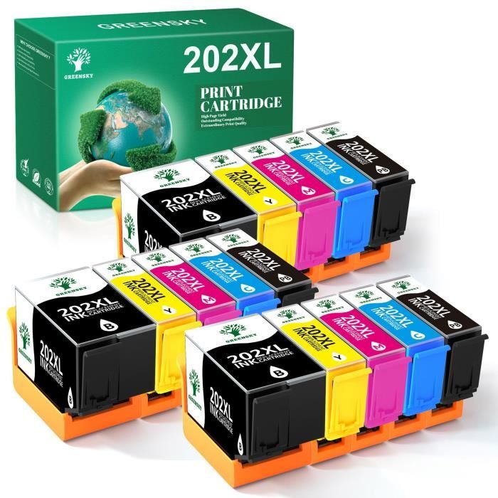 GREENSKY – Cartouches 953XL Remanufacturées – Pack De 4 (noir, Cyan, Jaune, Magenta) – Compatible HP OfficeJet Pro 7720, 7740, 8210, 8710, Etc. – Haut Rendement