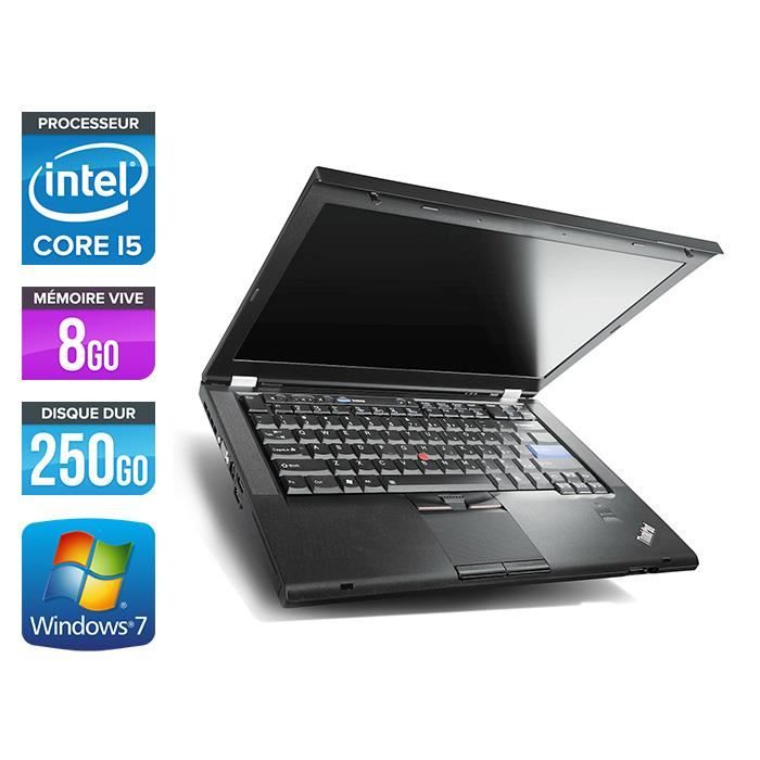 Pc portable Lenovo T420 -i5 -8Go - 250Go HDD - Windows 7 Pro - Lenovo