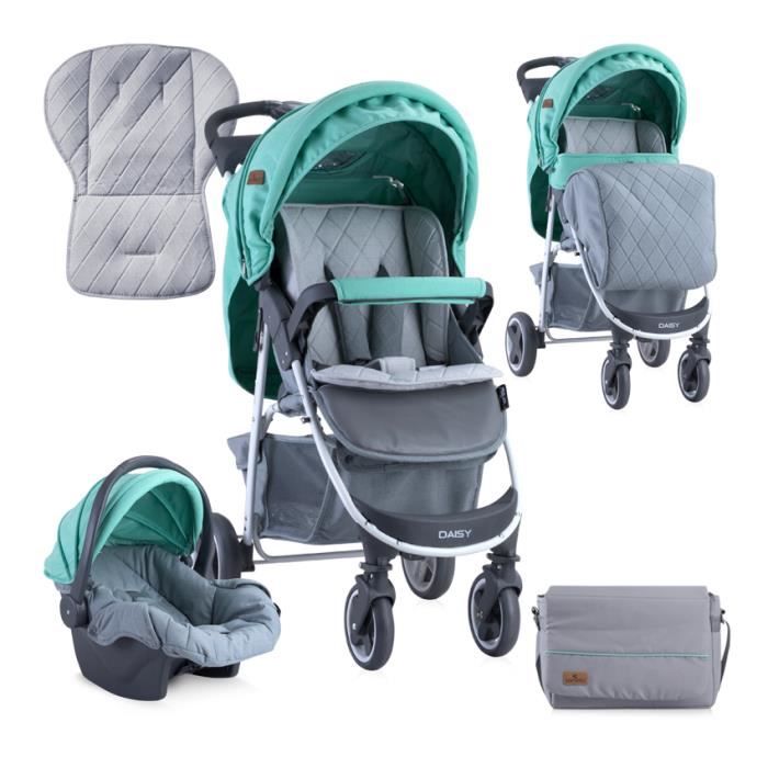 trottine poussette combiné duo 3 en 1 horizon
