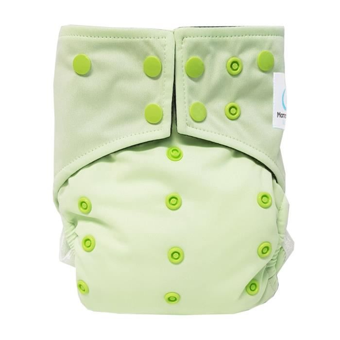 Couche Lavable Te1 Integrale En Bambou Vert D Eau Cdiscount Puericulture Eveil Bebe