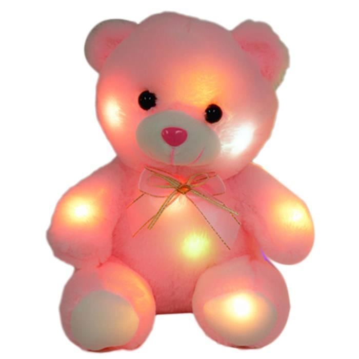 Peluche Dauphin Lumineuse 30 Cm - Tie-dye Ou Jaune, LED Intégrée - Veilleuse, Cadeau Enfant/petite Amie - 6