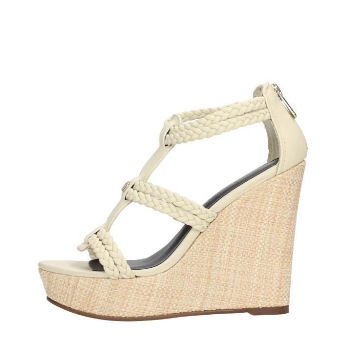 Tommy Hilfiger Chaussures Compensées Femme Crèm... Crème ...
