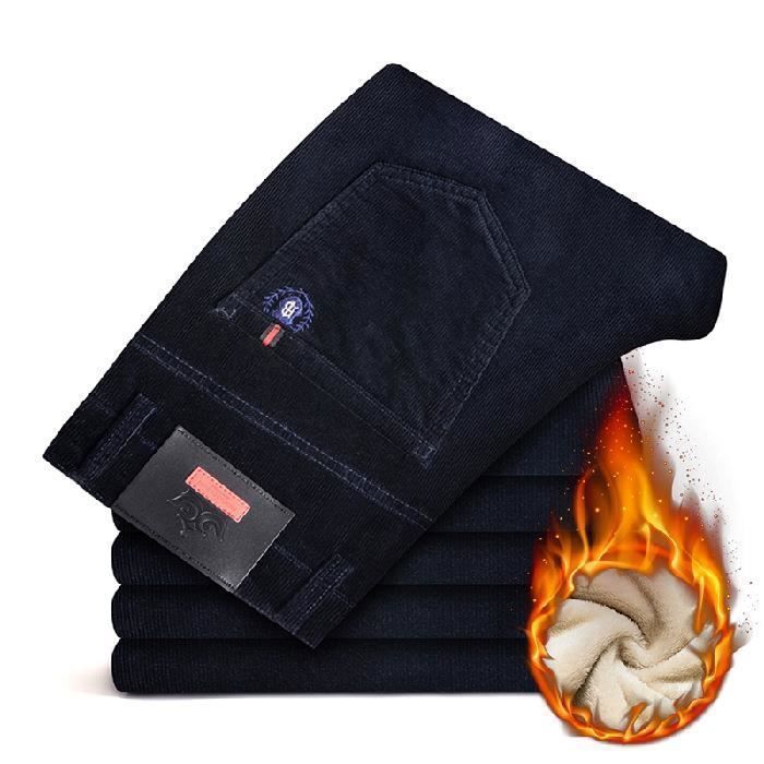 Pantalon Chino Original Penguin Taille 32x32 - Velours Côtelé Bleu Marine - Jambe Droite
