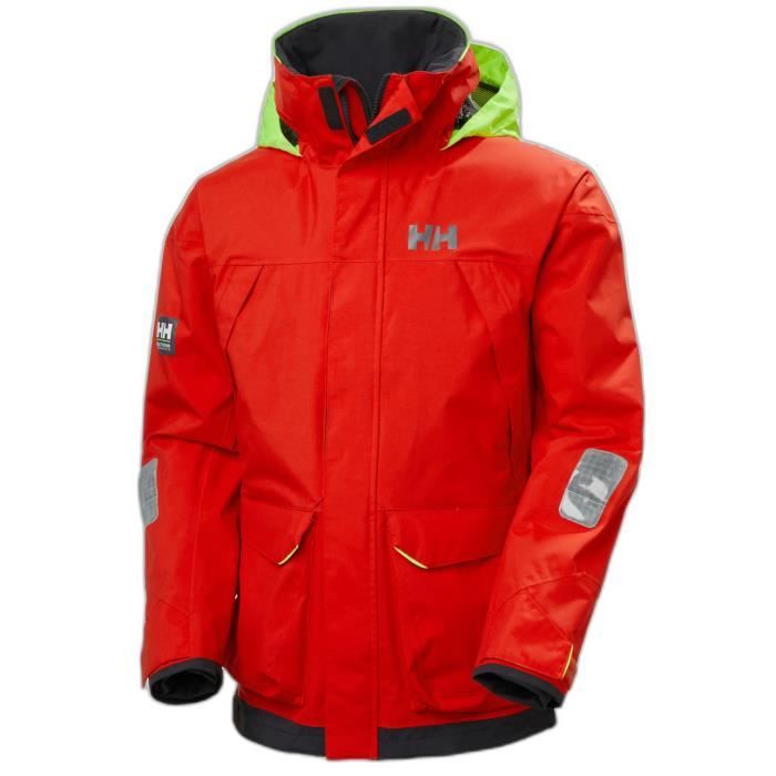 veste de quart helly hansen pier 3.0 - rouge - imperméable et respirante