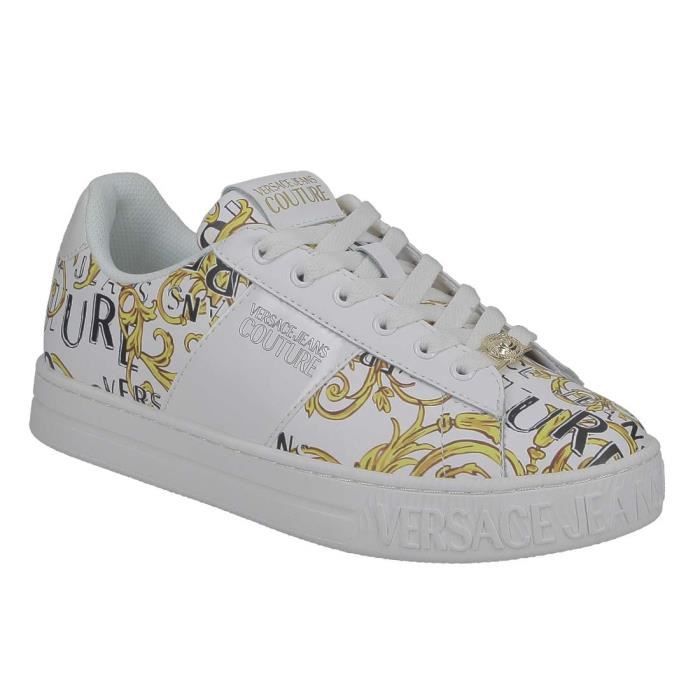 basket versace femme noir et or