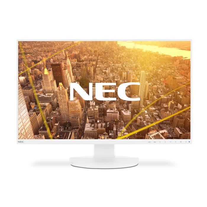Ecran NEC MultiSync EA271F – 27 Full HD LED AH-IPS – Concentrateur USB – Blanc