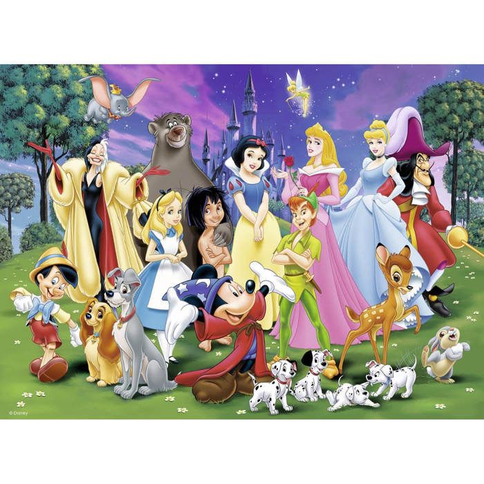 Puzzle 0 Pieces Xxl Mes Personnages Disney Cdiscount Jeux Jouets