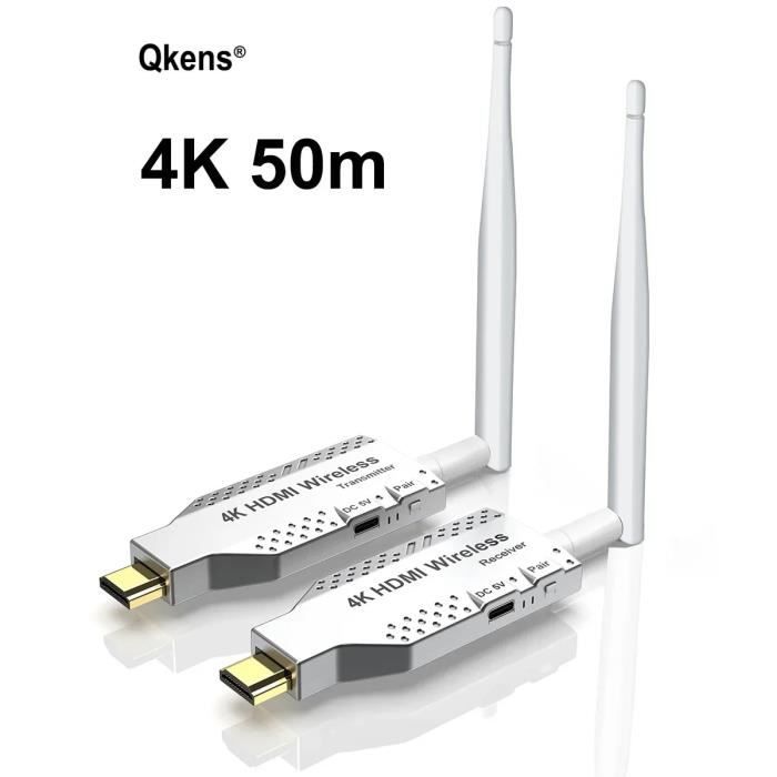 Kit émetteur/récepteur HDMI Sans Fil 4K 1080P - Portée 60m, Double Bande 5G/2.4G, Pour TV/projecteur
