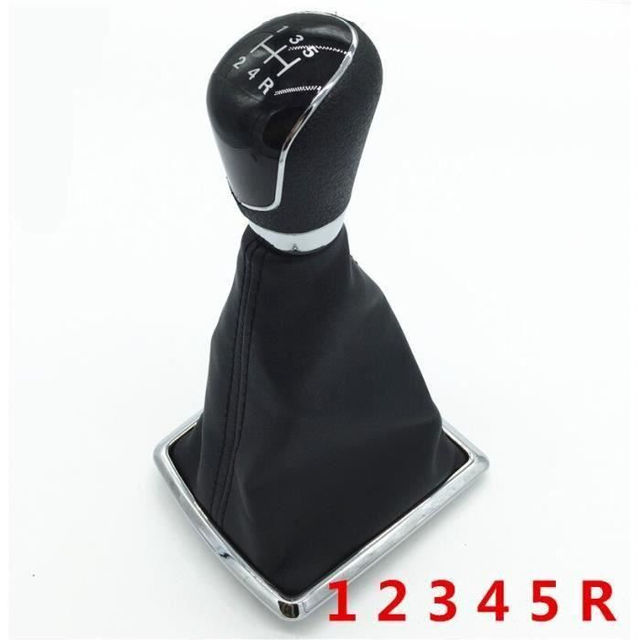 Pommeau De Levier De Vitesse Ford Focus Fiesta MK7 - Noir, Cuir Synthétique, Compatible Nombreux Modèles Ford - 7