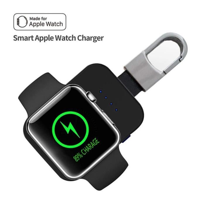 950mAh Chargeur sans Fil pour Apple Watch, Batterie de Voyage Mini  Porte-clés iWatch Chargeur pour Apple Watch Série 3-2-1 - Cdiscount  Téléphonie