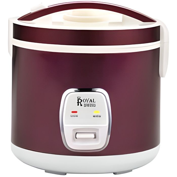Cuiseur à Riz Électrique Royal Swiss 2,2 L Violet – Anti-adhésif, Maintien Au Chaud, Panier Vapeur Inclus – Parfait Pour Toute La Famille