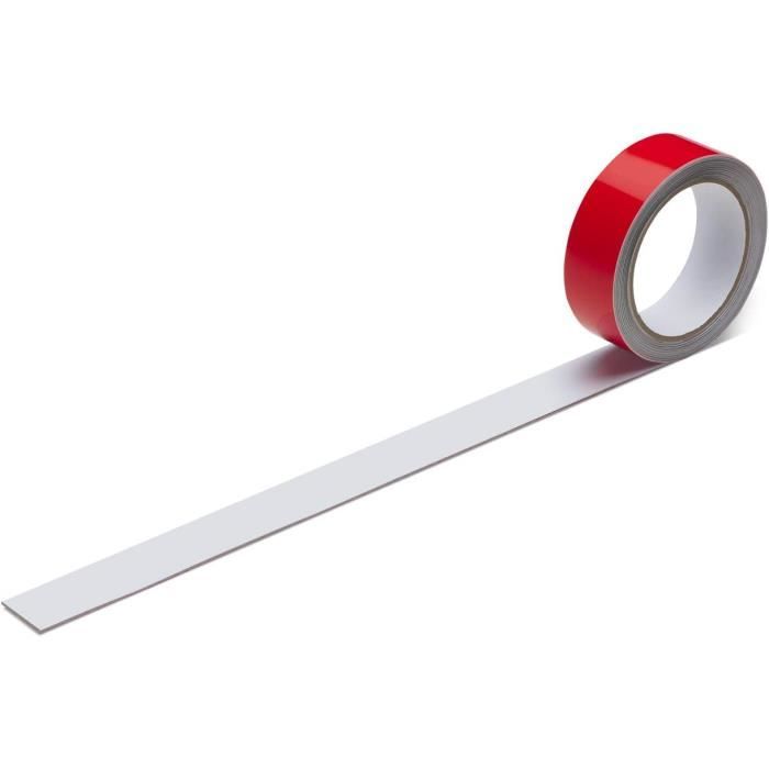 Bande Magnétique Noire 10mm X 5m - À Découper Et Écrire - Pour Tableaux, Frigos Et Organisation