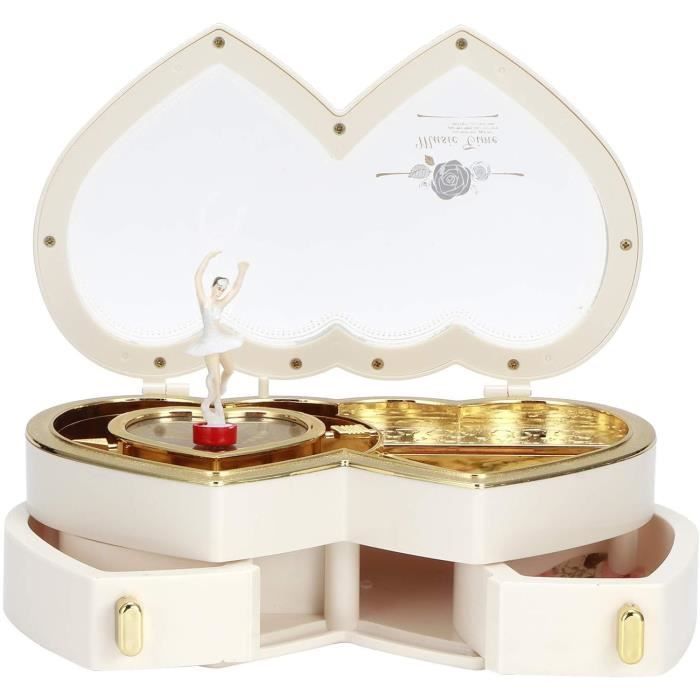 Boîte à Bijoux Musicale Hello Kitty - Figurine Tournante, Compartiment à Bagues, Cadeau Fille