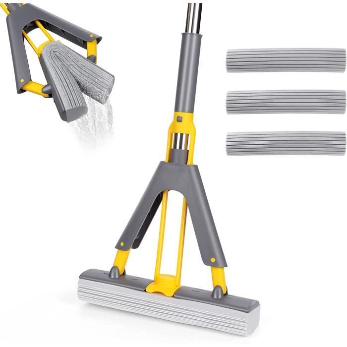 Recharge Tête Vadrouille Éponge PVA - 3PCS - Super Absorbante 34cm - Pour Serpillère