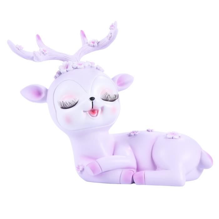 Tirelire En Forme De Cerf Rose – Tirelire Incassable En Plastique Souple, Décoration Mignonne, Idéale Enfant Ou Cadeau