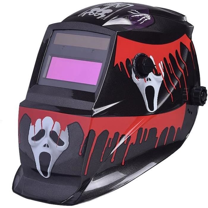 Casque Soudure Automatique 0,1 Ms D'assombrissement – Masque Soudure True-Color, 100×82 Mm, Alimentation Solaire Batterie, DIN 4/5-9/9-13 – Cagoule Soudure MIG TIG MMA Arc Meulage H21 - Bricolage