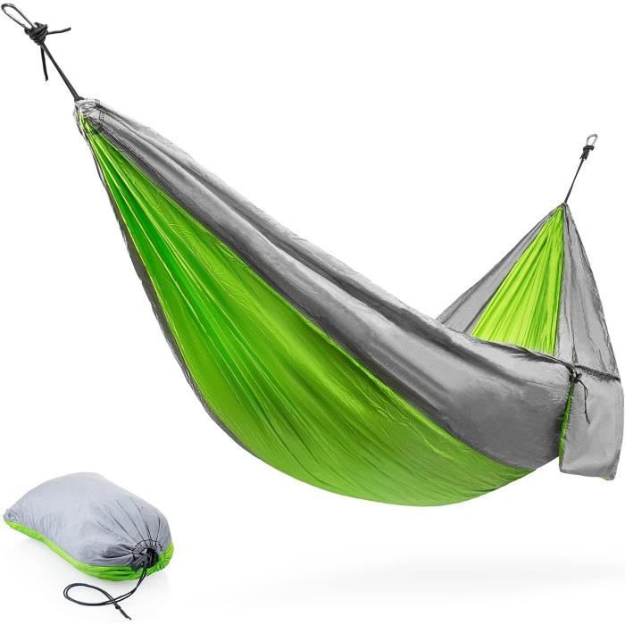 Kronenburg Hamac Géant 2/3 Personnes 210x150cm - Intérieur/Extérieur - Supporte 300kg - Coton/Polyester - Coloris Bright New