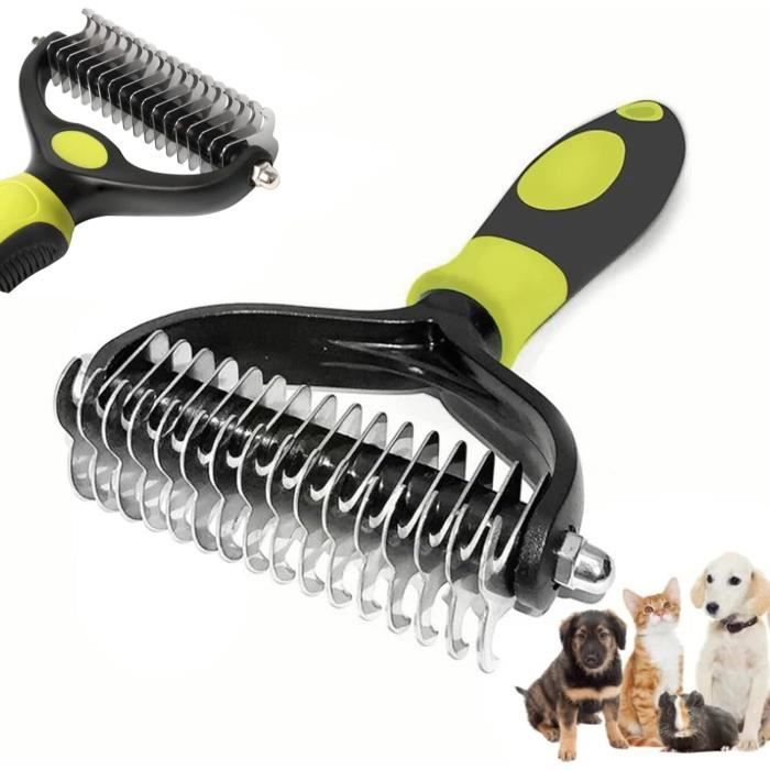 2 Pièces Peigne Autonettoyant Pour Chat Et Chien, Brosse Pour Chats Et Brosse A Chien Avec Bouton De Declenchement Nettoyage Rapide Elimine Les Enchevetrements Dt Les Symptomes De Boules De Z166