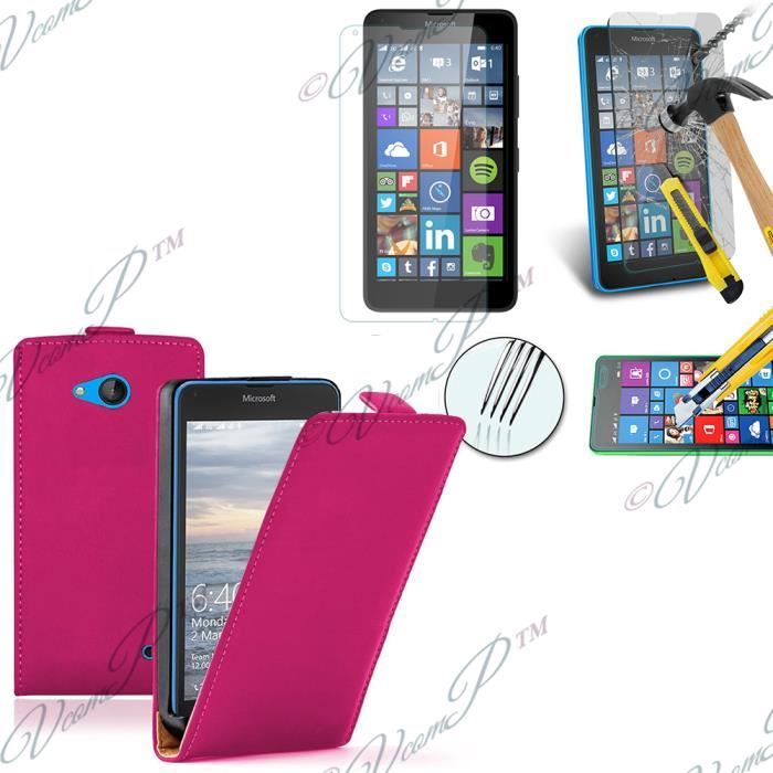 Film Protection écran Verre Trempé 9H Pour Microsoft Lumia 640 - Anti-rayures, Anti-casse, Transparent