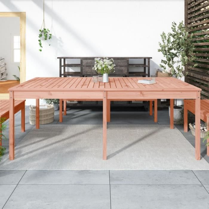 Vidaxl Table de jardin 2035x100x76 cm de douglas